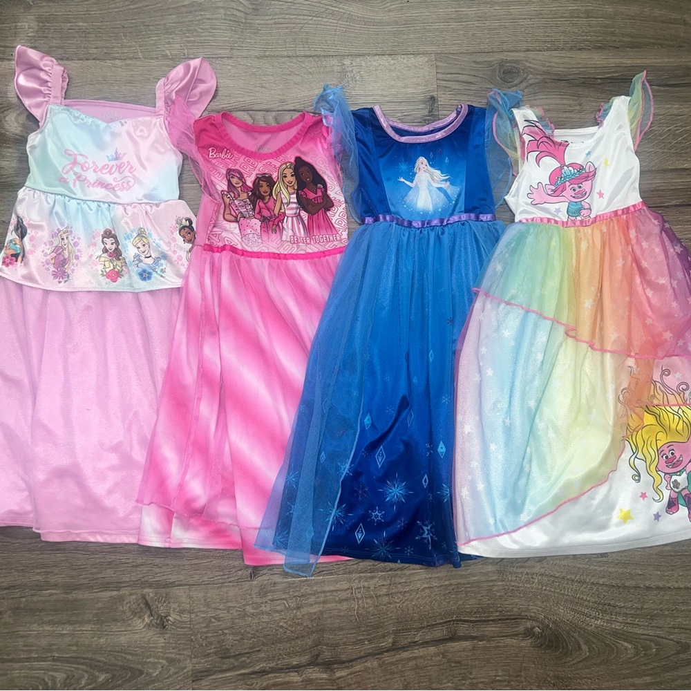 Colorful Princess and Character Dresses Set